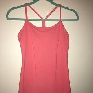 lulu Y back tank (coral)